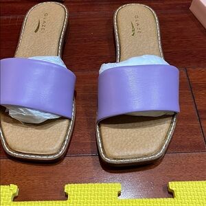 Glaze Lavender Slide Sandals Size 7.5 New